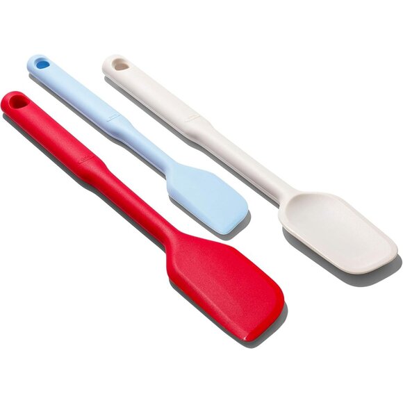 OXO Good Multicolor One Size Grips 3 Piece Silicone Spatula Set - Picture 15 of 15